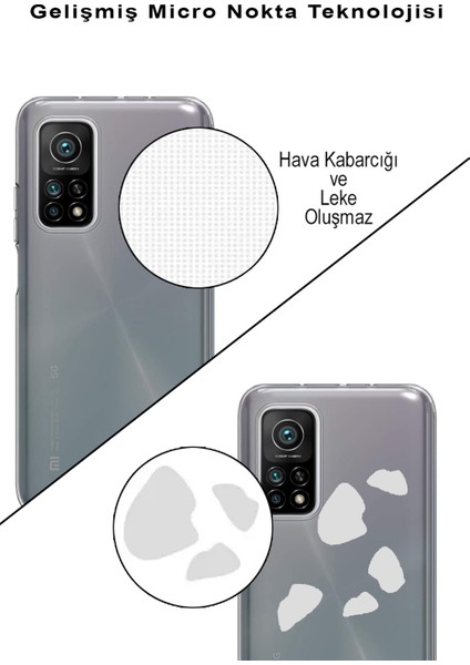 Xiaomi Mi Note 10 Lite ile Uyumlu Kapak Sevimli Karakterler Tasarımlı Şeffaf Silikon Kılıf