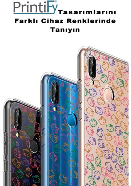 Xiaomi Redmi Note 11 Pro ile Uyumlu Kapak Sevimli Karakterler Tasarımlı Şeffaf Kılıf