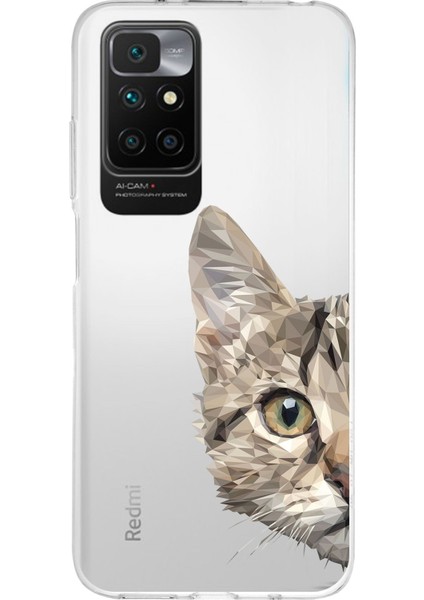 Xiaomi Redmi 10 2022 ile Uyumlu Kapak Sevimli Karakterler Tasarımlı Şeffaf Silikon Kılıf