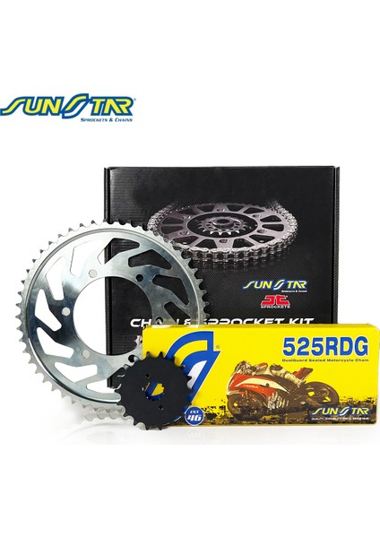 Zincir Dişli Seti Aprılıa Etv Caponord Abs (1000 Cc) (2001-2007) Zincir : 525RDG (ÇELIK)-112 Dişli: (17T-45T) Aprılıa Etv Caponord Abs 1000CC 2001-2002-2003-2004-2005-2007