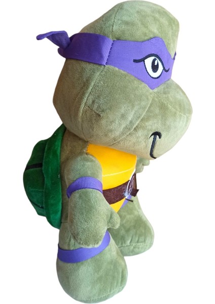 PopŞeker Ninja Kaplumbağalar Peluş Donatello Figürü 35CM. Ninja Kaplumbağalar Oyuncakları