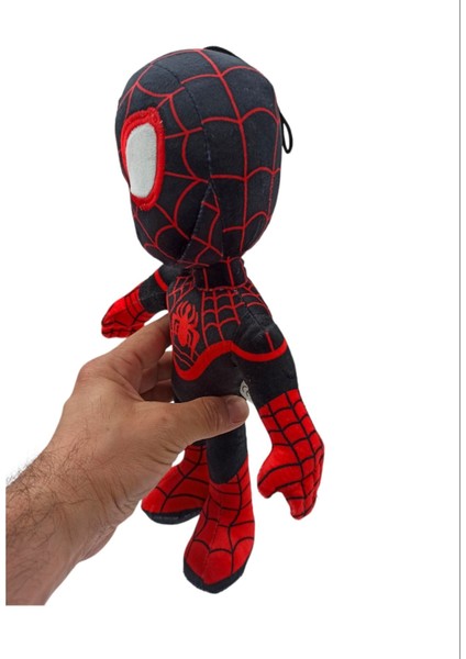 Spiderman Peluş Içi Dolgulu Örümcek Adam Peluş Kaliteli Ithal 35CM. Siyah