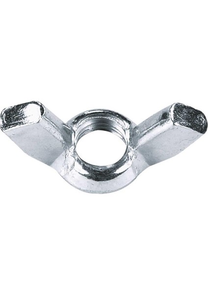 Kelebek Somun Metrik 8mm 50 Adet Kaplamalı Beyaz