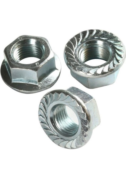 Flanşlı Somun Metrik 10MM 20 Adet Pullu Somun