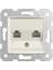 Linnera Rollina Krem Data ( Cat - 5 Internet ) - Nümeris ( Cat - 3 Telefon ) Prizi Çerçevesiz - 90441035 1