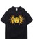 Sun And Moon Oversize Siyah T-Shirt 1