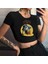Adventure Time Finn And Jake Baskılı Siyah Crop 1