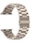 Apple Watch Seri 7/8/9 45mm Kordon Starlight Yıldız Işığı Klasik Metal Paslanmaz Çelik 4