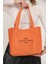 U45 Çıtçıtlı The Tote Bag Shaka Işlemeli Kol Çantası U:25 E:31 G.11 cm 3