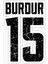 15 Burdur Sticker Yapıştırma Oto Etiket 17CM 1