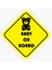 Baby On Board Arabada Bebek Var Oto Sticker Etiket 19CM Md2 1