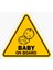 Arabada Bebek Var Sticker Oto Yapıştırma Etiket 18CM MD25 1