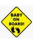 Baby On Board Arabada Bebek Var Oto Sticker Etiket 19CM MD12 1