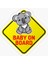 Arabada Bebek Var Sticker Oto Yapıştırma Etiket 18CM MD18 1