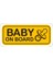 Arabada Bebek Var Sticker Oto Yapıştırma Etiket 18CM MD20 1