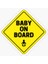 Arabada Bebek Var Baby On Board Sticker Etiket 19CM MD15 1