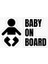 Baby On Board Arabada Bebek Var Sticker Etiket 19CM Md1 1