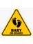 Arabada Bebek Var Sticker Oto Yapıştırma Etiket 18CM MD11 1