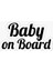 Baby On Board Arabada Bebek Var Araç Sticker Etiket 19CM Md4 1