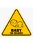 Uyarı Arabada Bebek Var Sticker Oto Etiket 18CM MD50 1