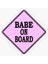 Uyarı Arabada Bebek Var Sticker Oto Etiket 18CM MD12 1