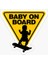 Arabada Bebek Var Baby On Board Sticker Yapıştırma 19CM Md1 1