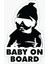 Arabada Bebek Var Baby On Board Sticker Etiket 19CM Md9 1