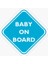 Uyarı Arabada Bebek Var Sticker Oto Etiket 18CM MD16 1
