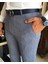 İtalyan stil slim fit erkek kumaş pantolon Lacivert T9785 3