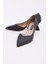 Kısa Topuk Saten Kadın Stiletto 2