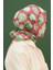 Bloom Pembe Yeşil Pamuk Viskon Eşarp Modeli 4