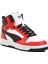 392326 Rebound V6 Beyaz-Siyah-Kırmızı Unisex Hi Sneaker 3