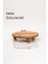 Justwood 2 Li Risus Top Ayaklı 25 Cm Ve 17x30 Cm Ahşap Dikdörtgen Pasta Sunum Servis Tabağı Seti 4