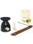 Limon Kokulu Set Siyah Buhurdanlık Tütsü ve Mum 1