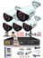 5 Kameralı 5 Mp Lensli 1080P Full HD Kamera Seti - Gece Görüşlü - Su Geçirmez - Cepten İzle 1