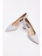 Kısa Topuk Saten Kadın Stiletto 4