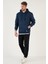 Slim Fit Kapüşonlu Kanguru Cepli İçi Tüylü Yumuşak Şardonlu Sweat Erkek SWEAT 5905281 3