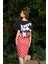 Marina Boutique Mickey Fiyonk Detaylı Crop Etek Takım 3