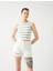 Crop Fitilli Atlet Basic Halter Yaka 1