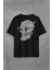 Skull Korsan Kuru Kafa Rock Zafer Işareti Metallica Sırt Ön Baskılı Oversize Tişört Unisex T-Shirt 1