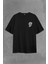 Skull Korsan Kuru Kafa Rock Zafer Işareti Metallica Sırt Ön Baskılı Oversize Tişört Unisex T-Shirt 2