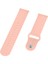 Xiaomi Mi Watch Için 18MM Düz Renkli Silikon Akıllı Watchme Kayışı - Pembe (Yurt Dışından) 5