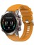 Garmin Marq / Yaklaşım Için Silikon Watchme Bandı S62 / S60 Honeycomb Doku Saati - Sarı (Yurt Dışından) 5