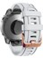 Garmin Fenix ​​7s / 6s Pro / 5s Için Saat Grubu Plus / Instinct 2s 20MM Silikon Yedek Kayışı Gül Altın Tokalı - Beyaz (Yurt Dışından) 1