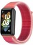 Huawei Band 7 Naylon Için Saat Kayışı Ayarlanabilir Döngü Bağlantı Elemanı Yedek Spor Bileği Band - Rose (Yurt Dışından) 4