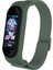 Xiaomi Mi Band 3/4/5/6 Için Elastik Naylon Akıllı Saat Kayışı Yedek Saat Bandı - Koyu Yeşil (Yurt Dışından) 2