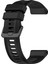 Garmin Forerunner 955 / Forerunner 935 / Descent G1 22MM Twıll Tasarım Silikon Saat Band Siyah Toka Kayışı - Siyah (Yurt Dışından) 3