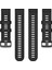 Garmin Forerunner 955 / Forerunner 935 / Descent G1 22MM Twıll Tasarım Silikon Saat Band Siyah Toka Kayışı - Siyah (Yurt Dışından) 5