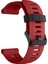 Garmin Fenix ​​5x/fenix ​​3 Metal Toka Akıllı Saat Kayışı Için Silikon Saat Bando Bileziği - Kırmızı (Yurt Dışından) 1