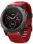 Garmin Fenix ​​5x/fenix ​​3 Metal Toka Akıllı Saat Kayışı Için Silikon Saat Bando Bileziği - Kırmızı (Yurt Dışından) 2